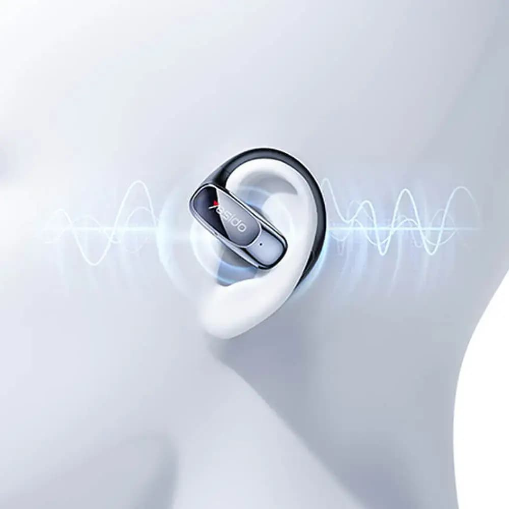 Écouteurs Bluetooth 5.4 open-ear (conception ouverte) - Yesido YSP24 Noir