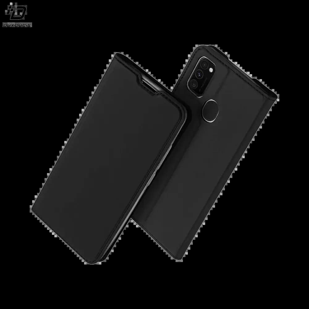Housse folio Samsung Galaxy M21 porte-carte - Dux Ducis Skin Pro Noir