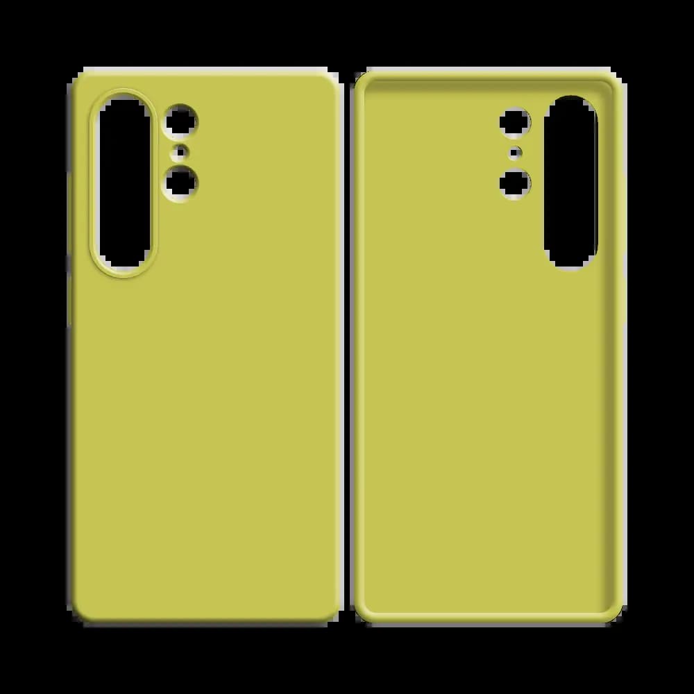 Coque Silicone Compatible pour Samsung Galaxy S25 Ultra Jaune - Vue 2