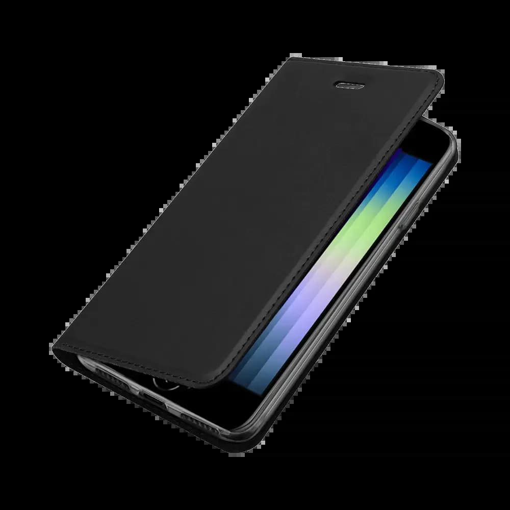Housse folio iPhone 7 / iPhone 8 / iPhone SE (2e & 3e génération) porte-carte - Dux Ducis Skin Pro Noir
