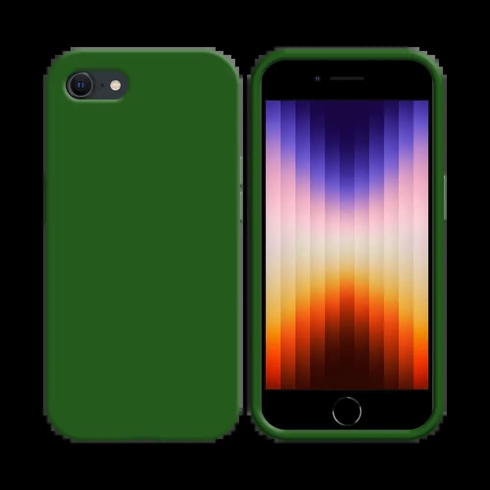 Coque silicone iPhone 7 / 8 / SE - Vert Foncé