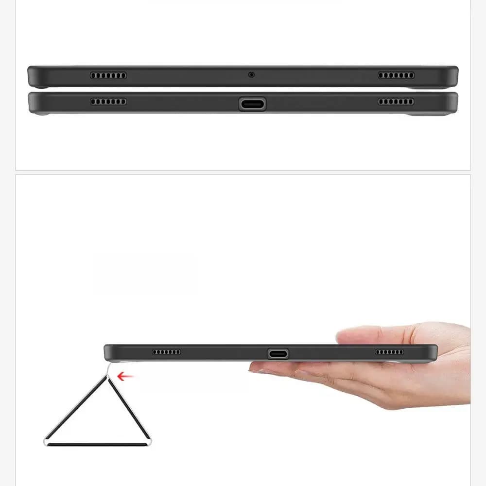 Housse folio Samsung Galaxy Tab S8+ avec dos transparent & porte-stylet - Dux Ducis Toby Noir