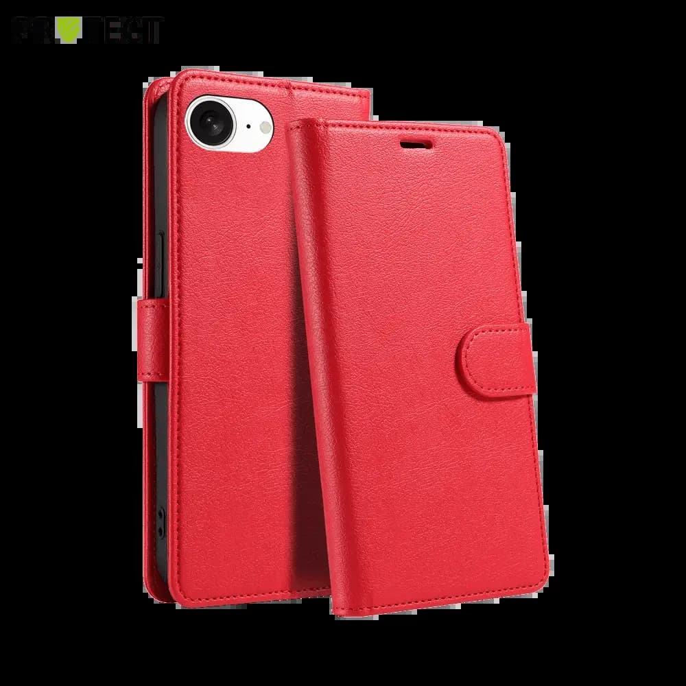 Housse folio anti-RFID iPhone 16e / 17e - PROTECT IP011 Rouge