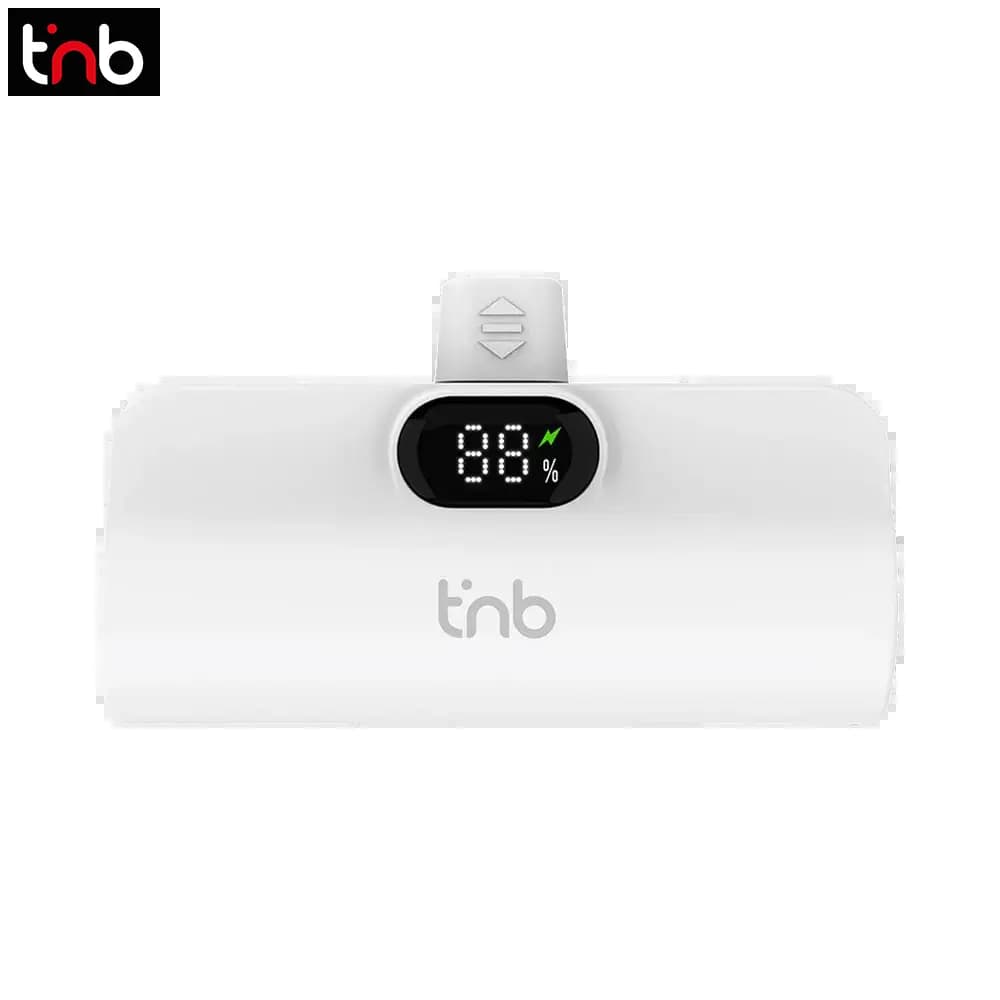 Batterie externe 5000mAh 20W USB-C avec support intégré – T'nb PBUNANO Blanc