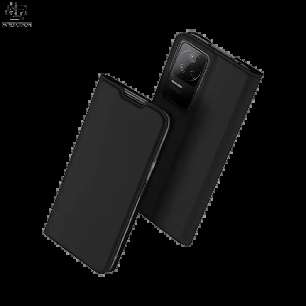 Housse folio Xiaomi Poco F4 5G 2022 porte-carte - Dux Ducis Skin Pro Noir
