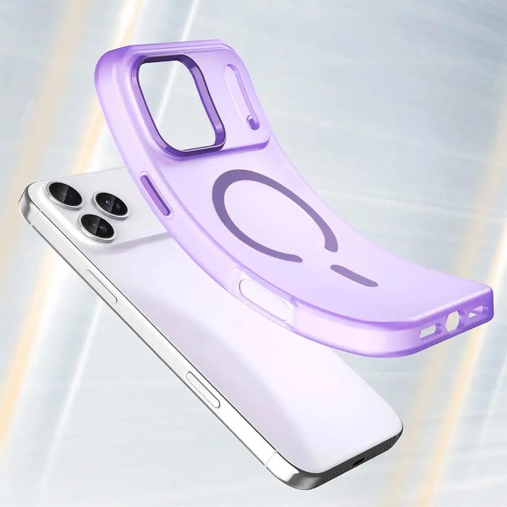 Coque MagSafe bi-matière – iPhone 17 Pro – PROTECT MF-006 Violet Foncé - Vue 2