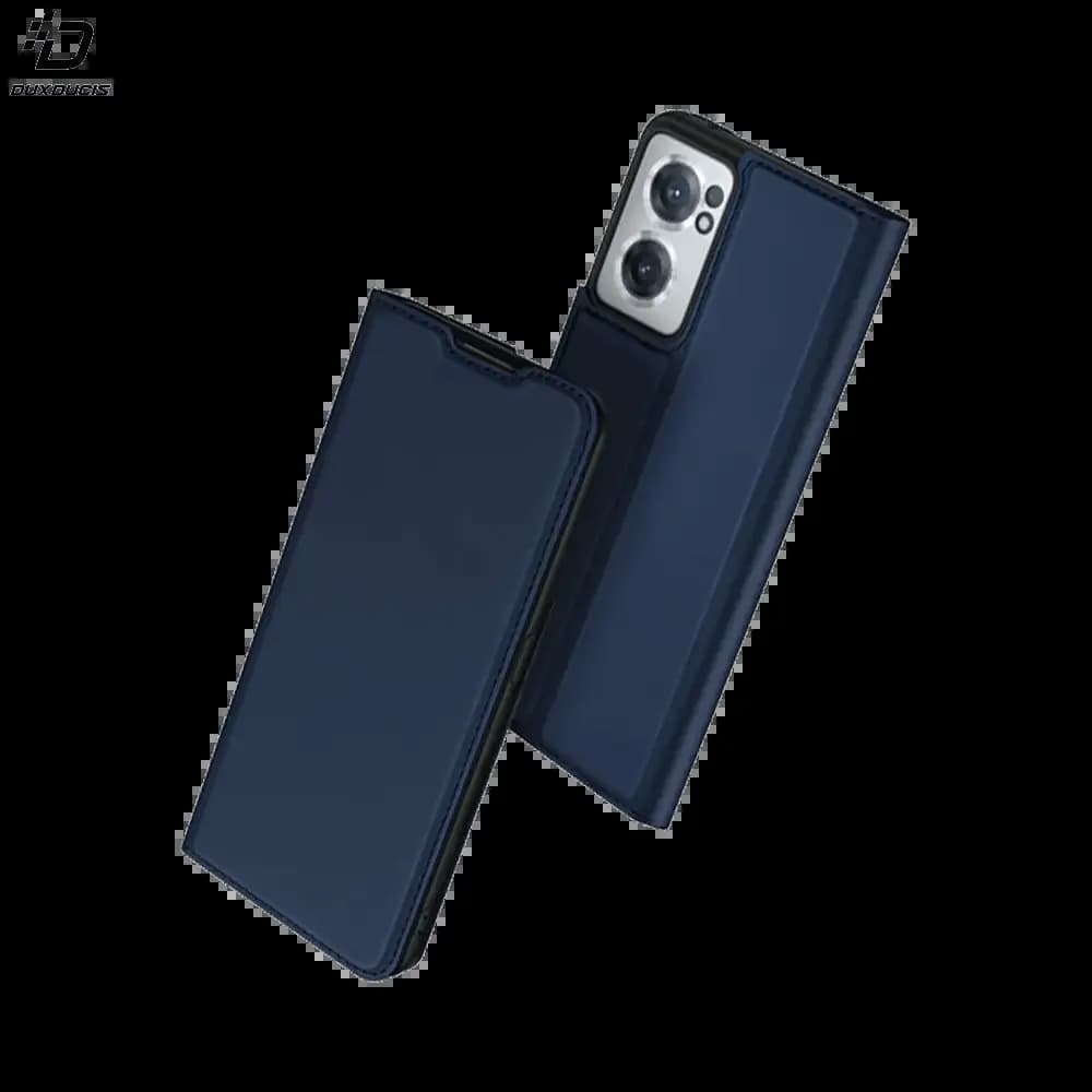 Housse folio OnePlus Nord CE 2 5G porte-carte - Dux Ducis Skin Pro Bleu