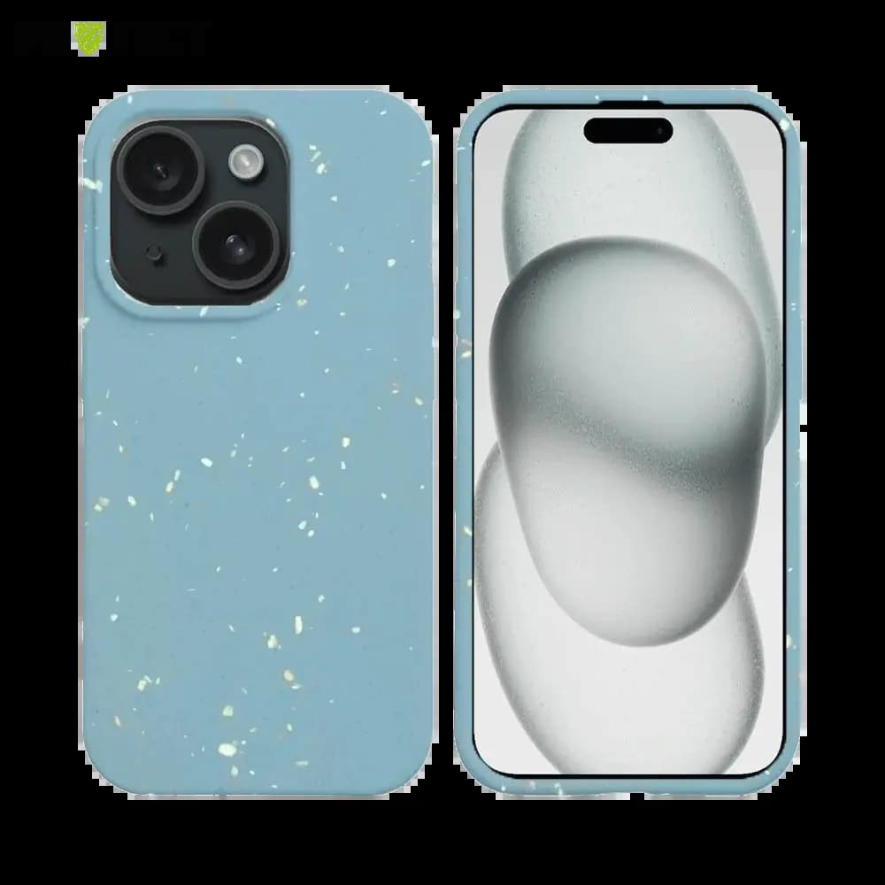 Coque bio iPhone 15 Plus - PROTECT Bleu