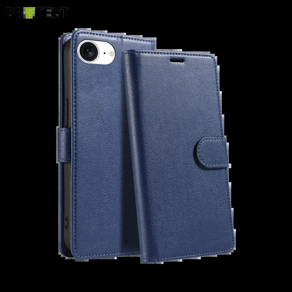 Housse folio anti-RFID iPhone 16e / 17e - PROTECT IP011 Bleu Marine