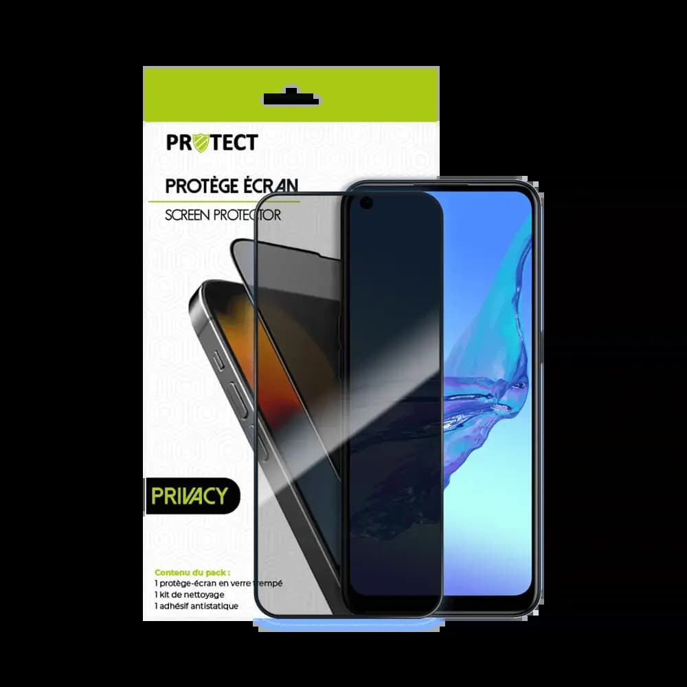 Verre trempé anti-espions OPPO A53s 2020 / A53 4G 2020 protection écran 9H - PROTECT Transparent - Vue 2