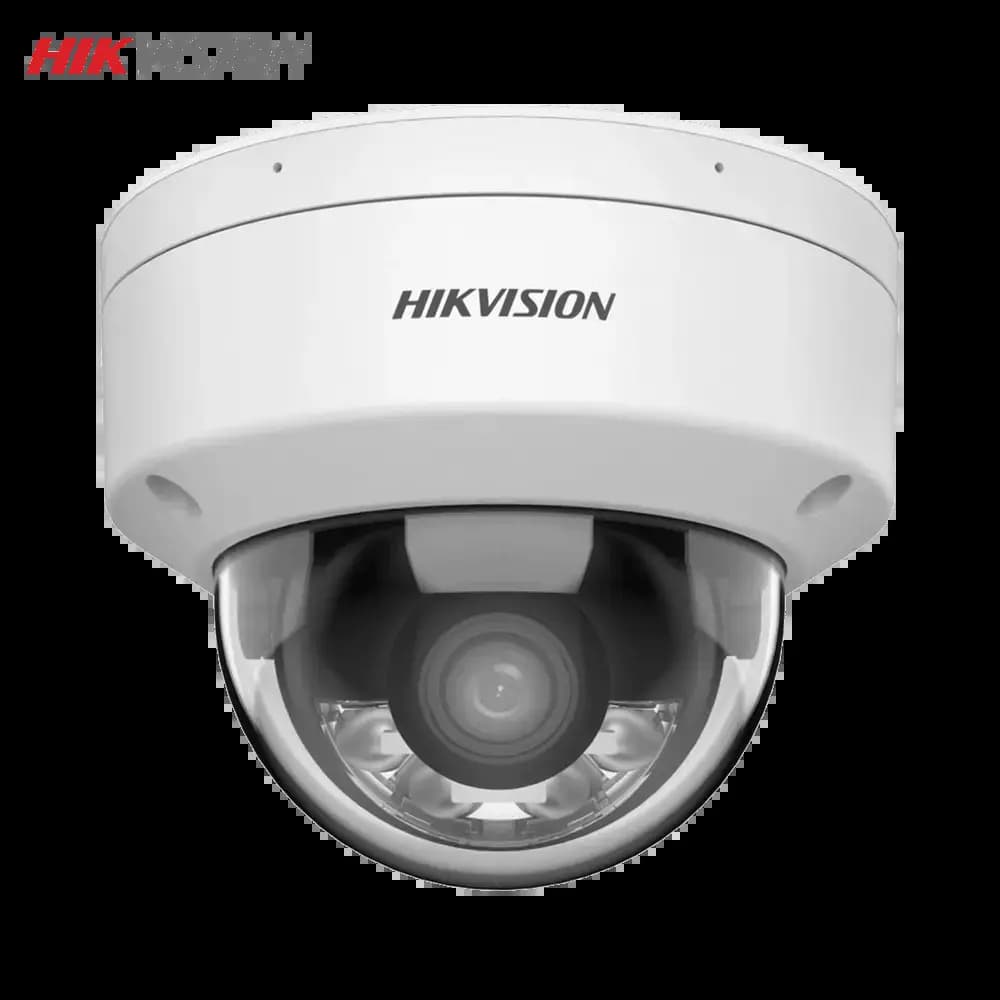 Caméra de Surveillance avec IA Hikvision (4mm) Dome 4MP Smart Hybrid Light, ColorVu & AcuSense Blanc