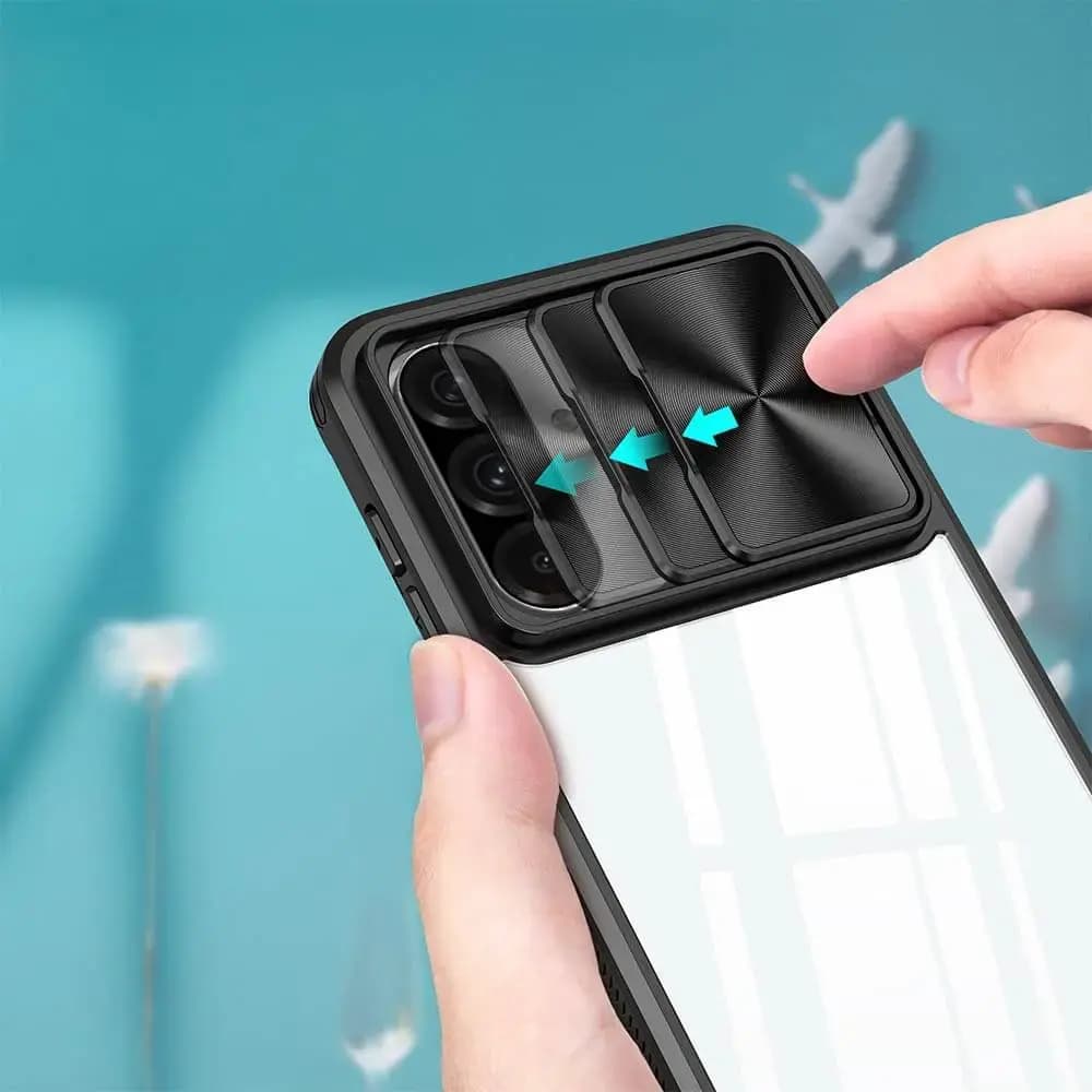 Coque avec cache caméra Samsung Galaxy A36 5G / A56 5G - PROTECT IE027 Noir  - Vue 3