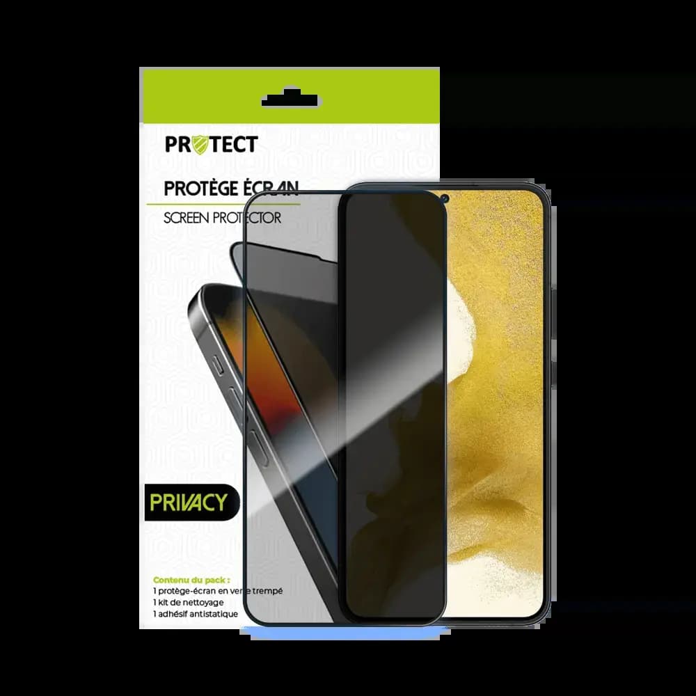 Verre trempé anti-espions Samsung Galaxy S22+ protection écran 9H - PROTECT Transparent