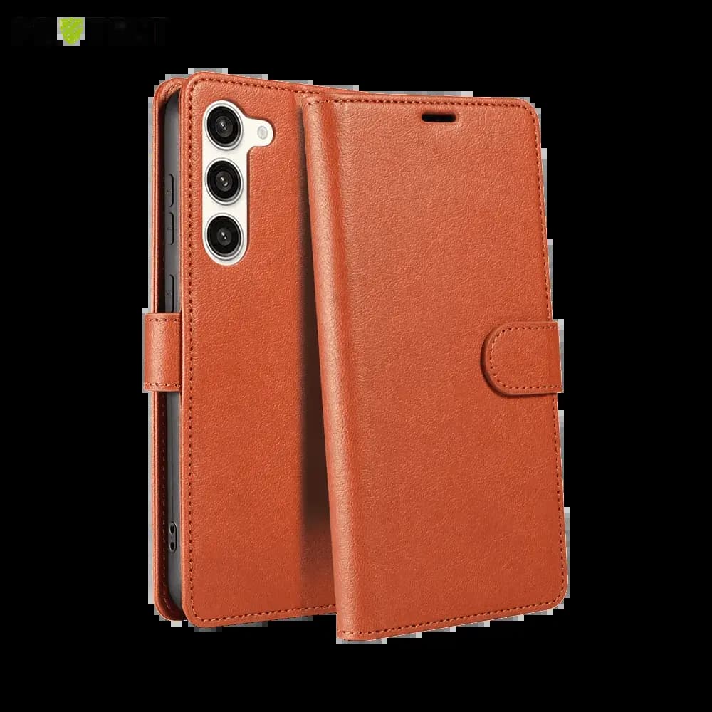 Housse folio anti-RFID Samsung Galaxy S21 FE – PROTECT IP011 Marron