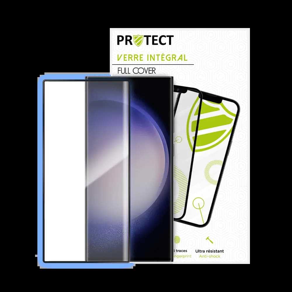 Verre trempé intégral Samsung Galaxy S23 Ultra 5G protection écran 9H - PROTECT Noir - Vue 2