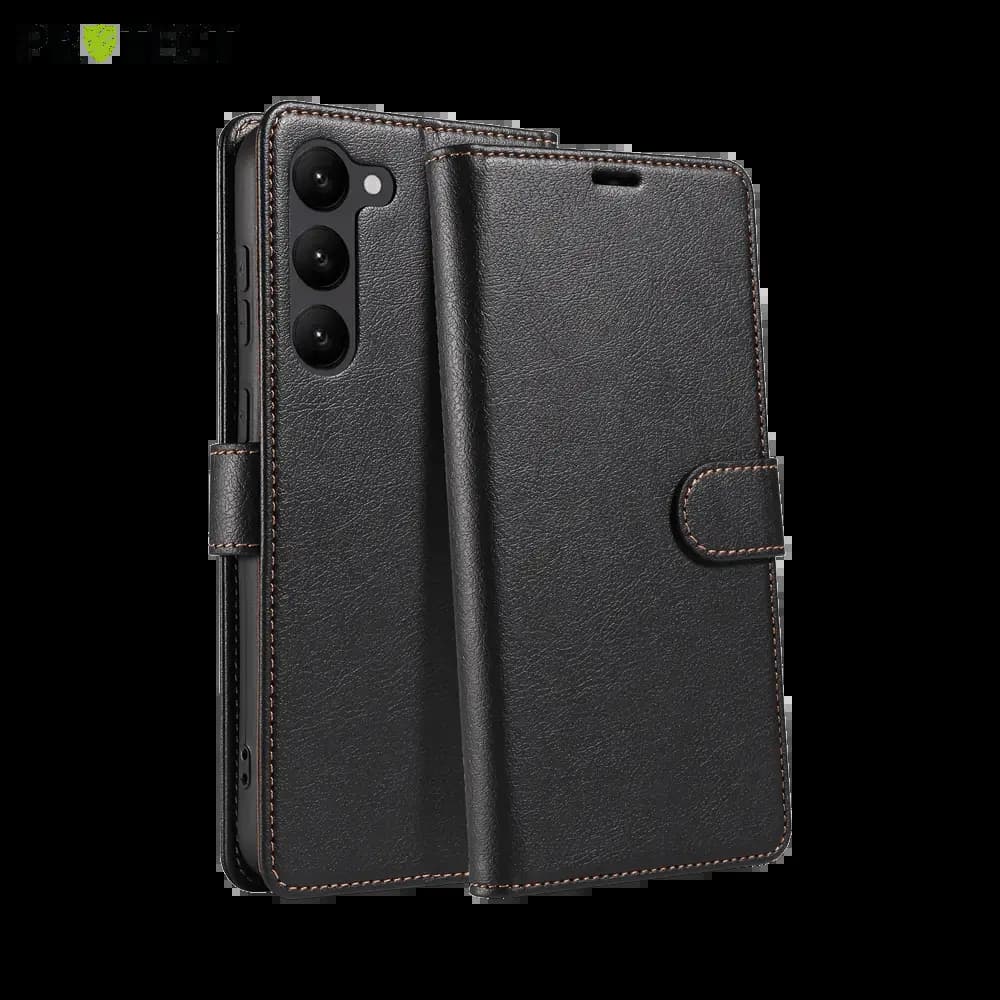 Housse folio anti-RFID Samsung Galaxy S21 FE – PROTECT IP011 Noir