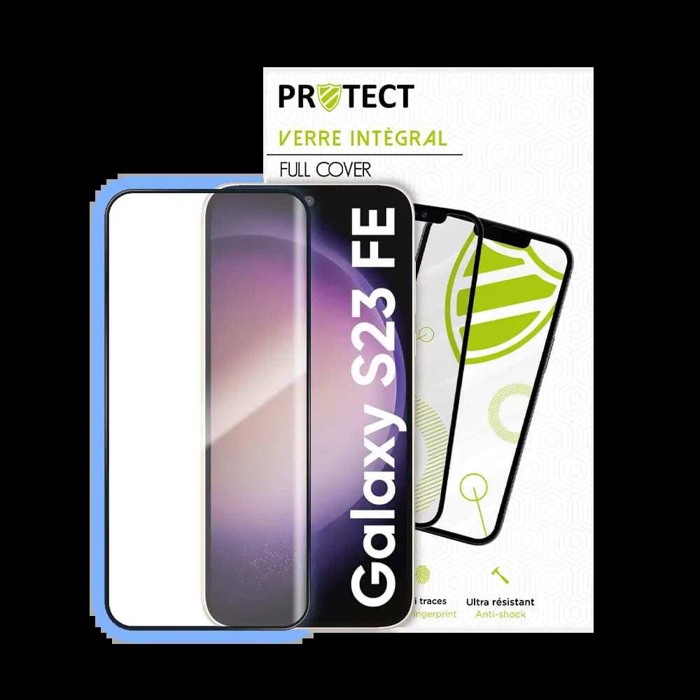 Verre trempé intégral Samsung Galaxy S23 FE protection écran 9H - PROTECT Noir