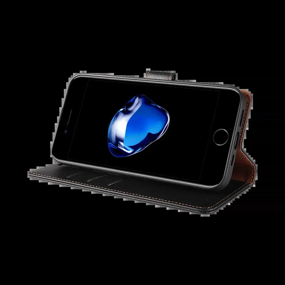Housse folio anti-RFID iPhone 7 / 8 / SE - PROTECT IP011 Noir - Vue 5