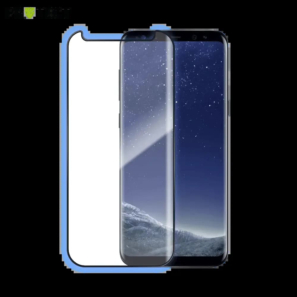 Verre trempé intégral Samsung Galaxy S8+ protection écran 9H - PROTECT Noir