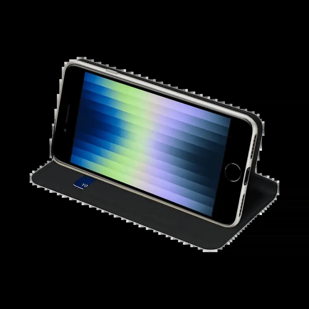Housse folio iPhone 7 / iPhone 8 / iPhone SE (2e & 3e génération) porte-carte - Dux Ducis Skin Pro Noir
