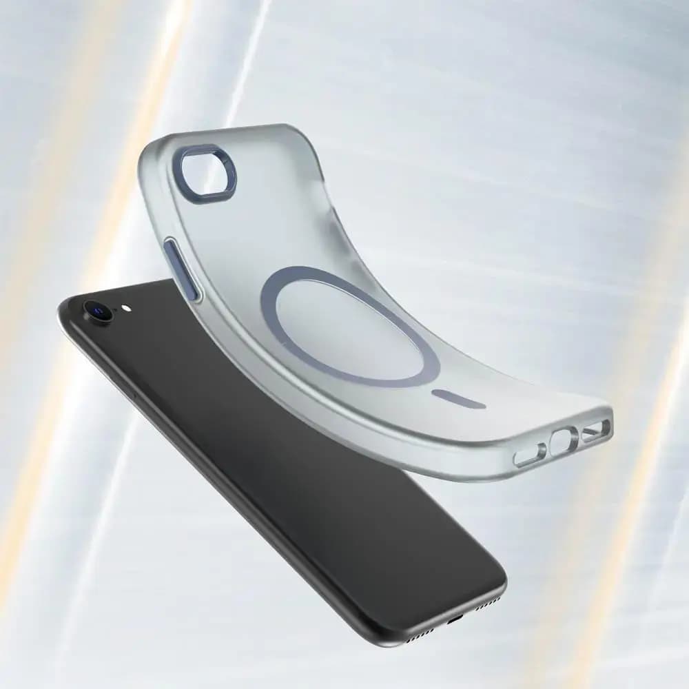 Coque MagSafe bi-matière iPhone 7 / 8 / SE (2nd & 3e Gen) - PROTECT MF-006 Bleu Marine - Vue 2
