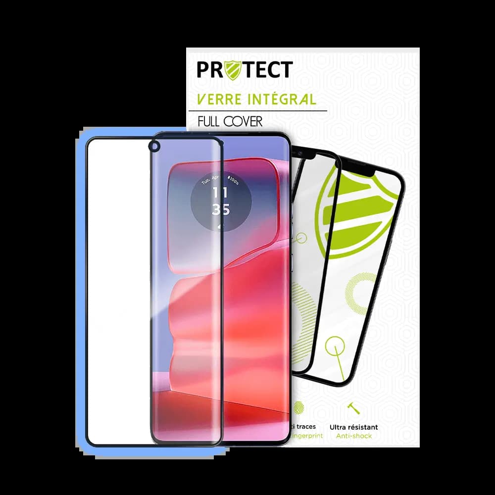 Verre trempé intégral 5D 9H – protection écran Motorola Edge 50 Pro – PROTECT Noir - Vue 2