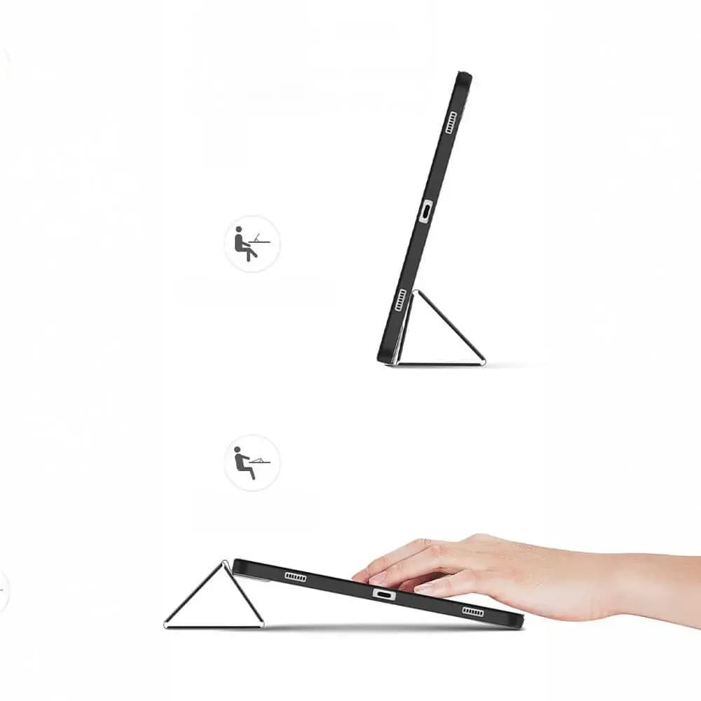Housse folio Samsung Galaxy Tab S9 avec dos transparent & porte-stylet - Dux Ducis Toby Bleu