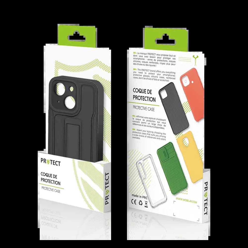Coque de protection iPhone 14 - PROTECT QC-002 Noir - Vue 3