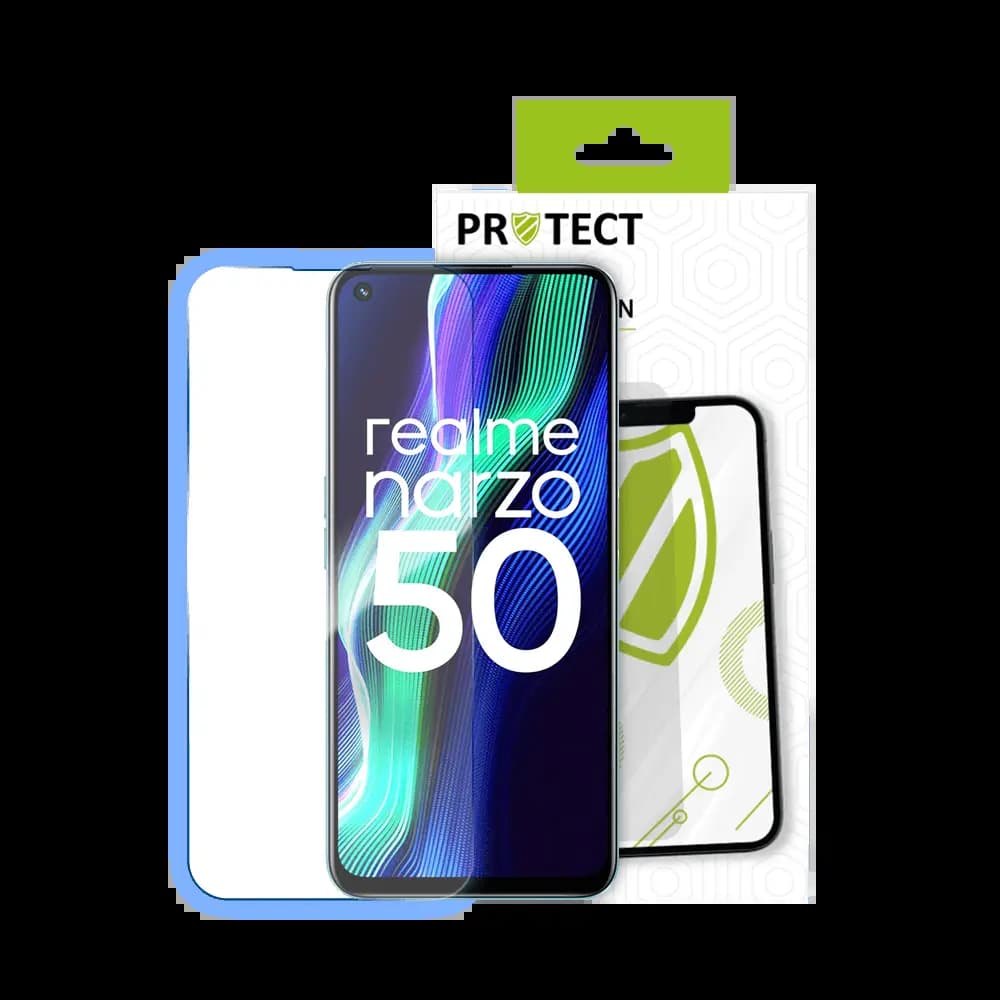 Verre trempé Realme narzo 50 4G protection écran 9H - PROTECT Transparent - Vue 2