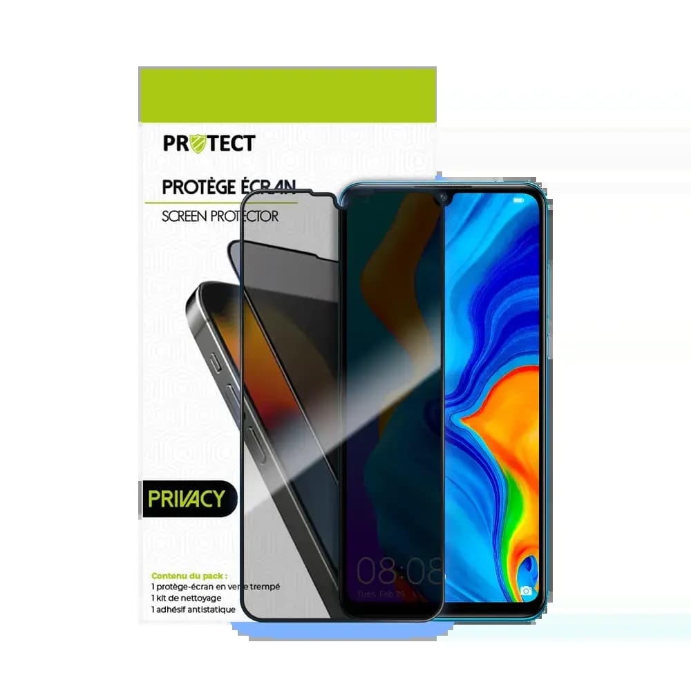 Verre trempé anti-espions Huawei P30 Lite protection écran 9H - PROTECT Transparent - Vue 2