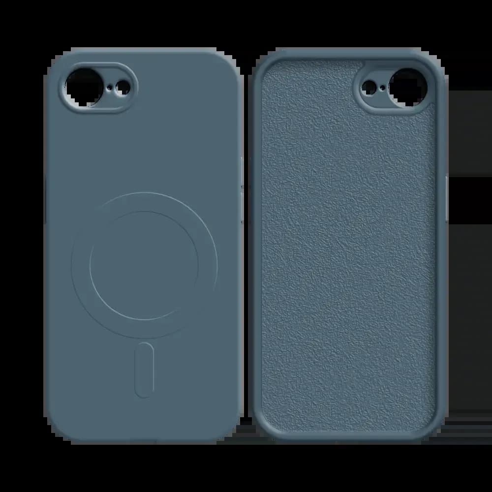 Coque MagSafe iPhone 16e / iPhone 17e antichoc et intérieur flanelle - PROTECT IZ001 Bleu