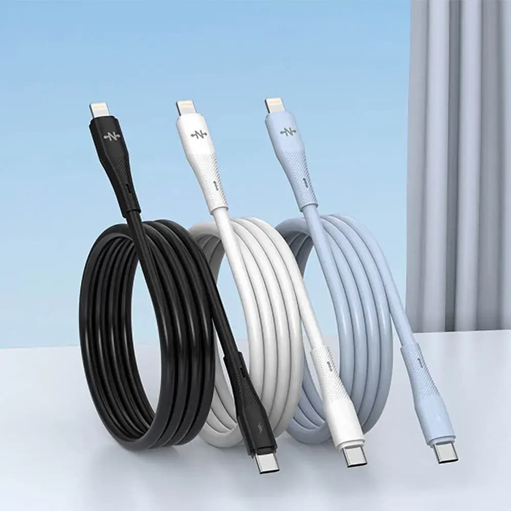 Câble Data USB-C vers Lightning CONNECT 30W (1m) Bleu