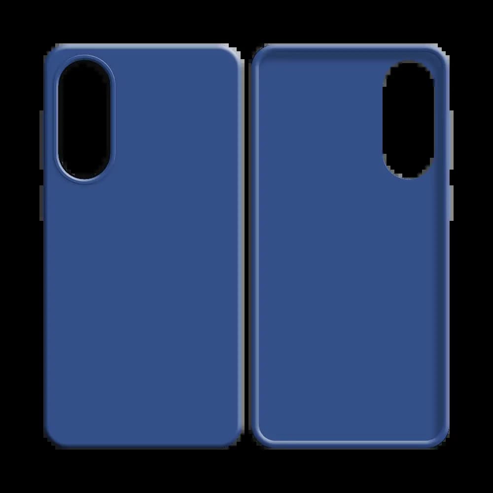 Coque Silicone Compatible pour Samsung Galaxy S25 Edge Bleu Marine - Vue 2