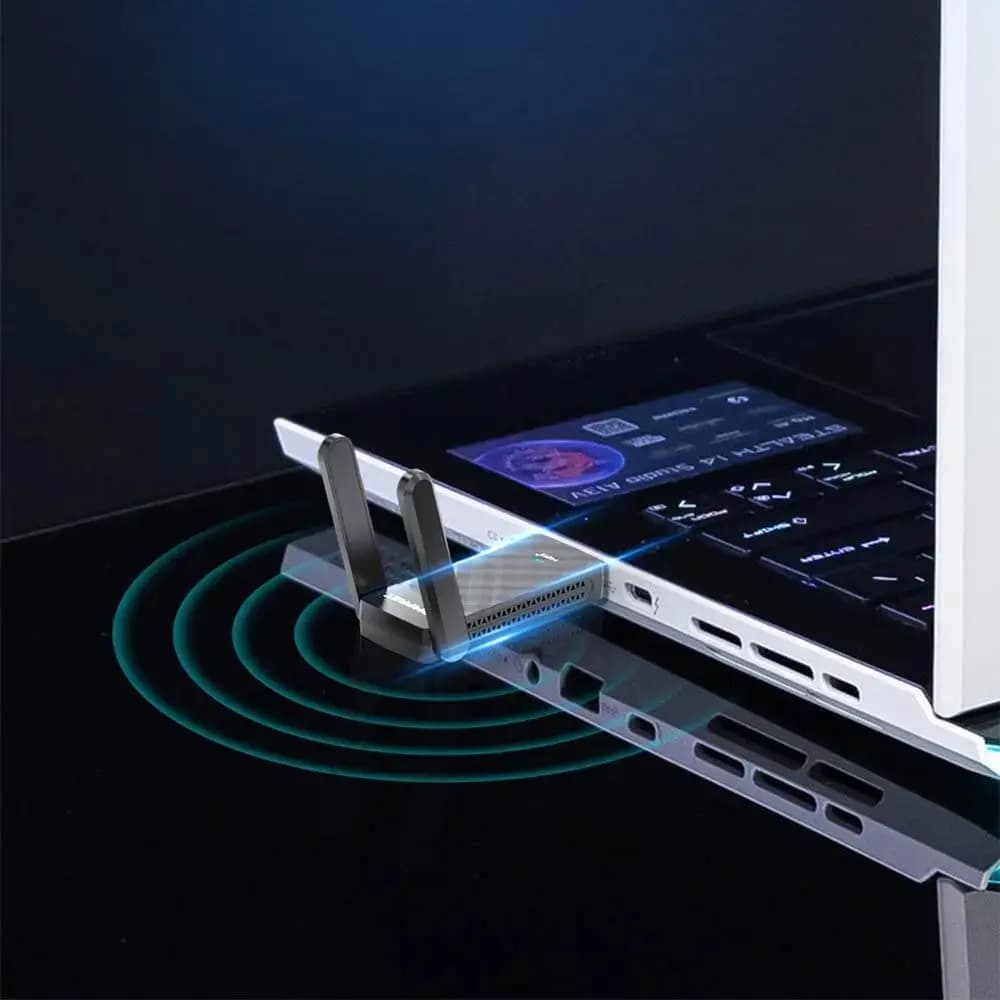 Clé Wifi 6 1800 Mbps double antenne - Comfast CF-952AX V2
