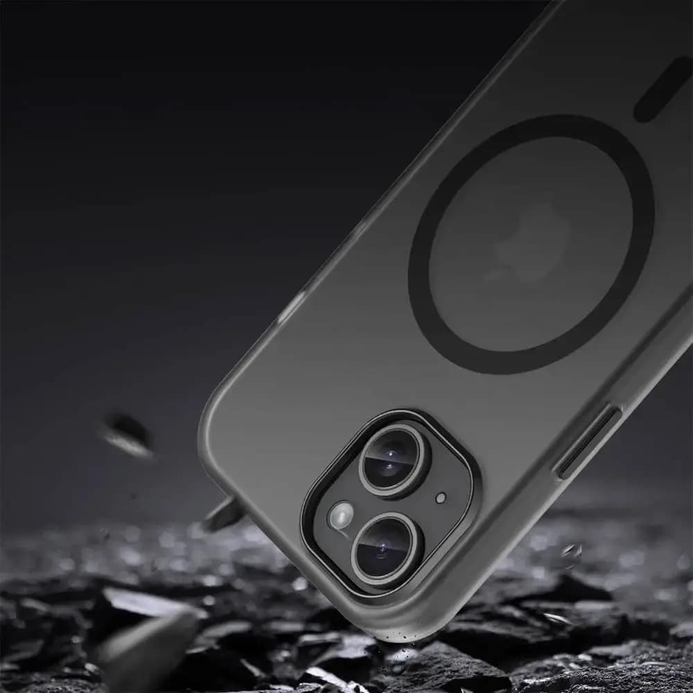 Coque MagSafe bi-matière iPhone 15 Plus - PROTECT MF-006 Noir