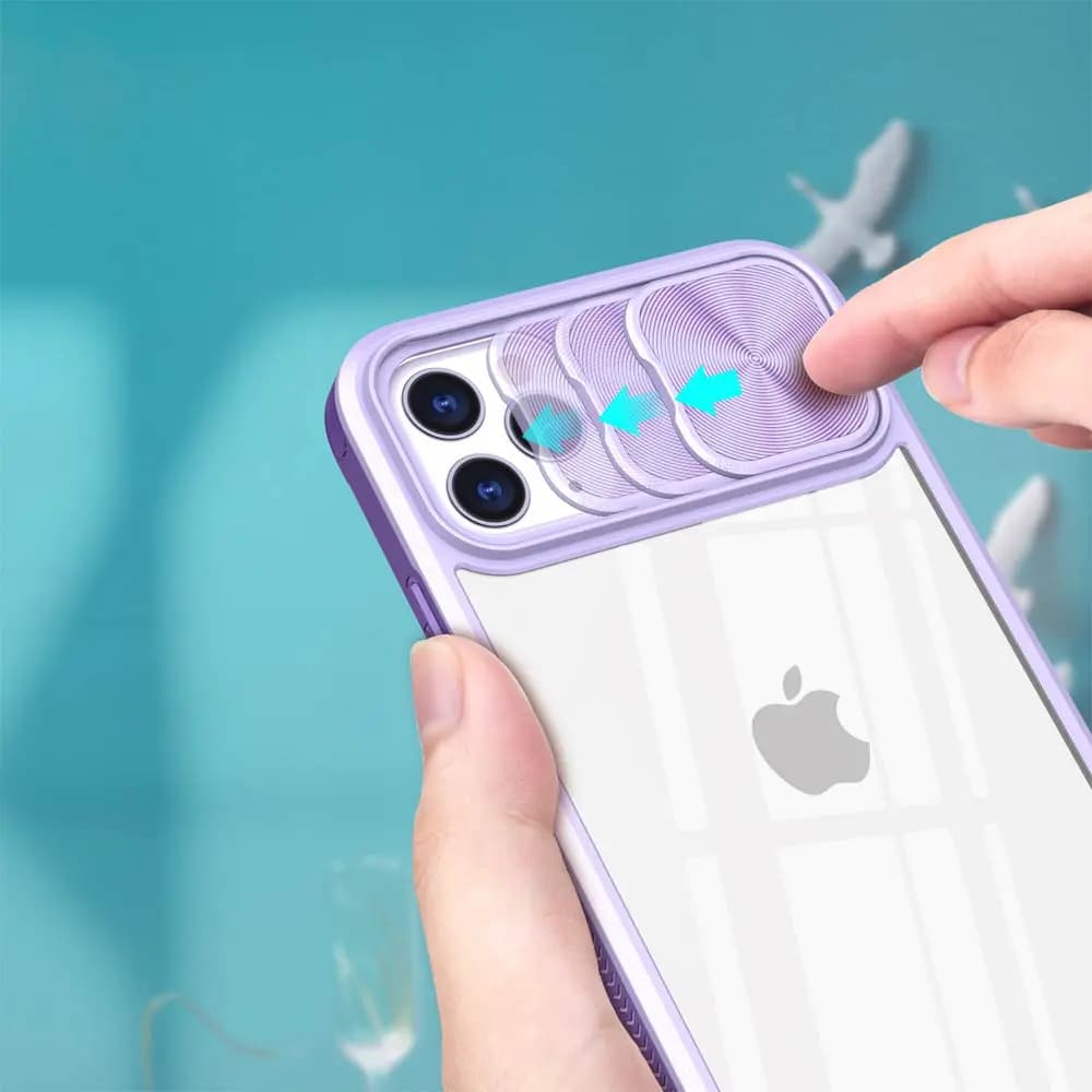 Coque iPhone 11 Pro Max avec cache caméra - PROTECT IE027 Violet