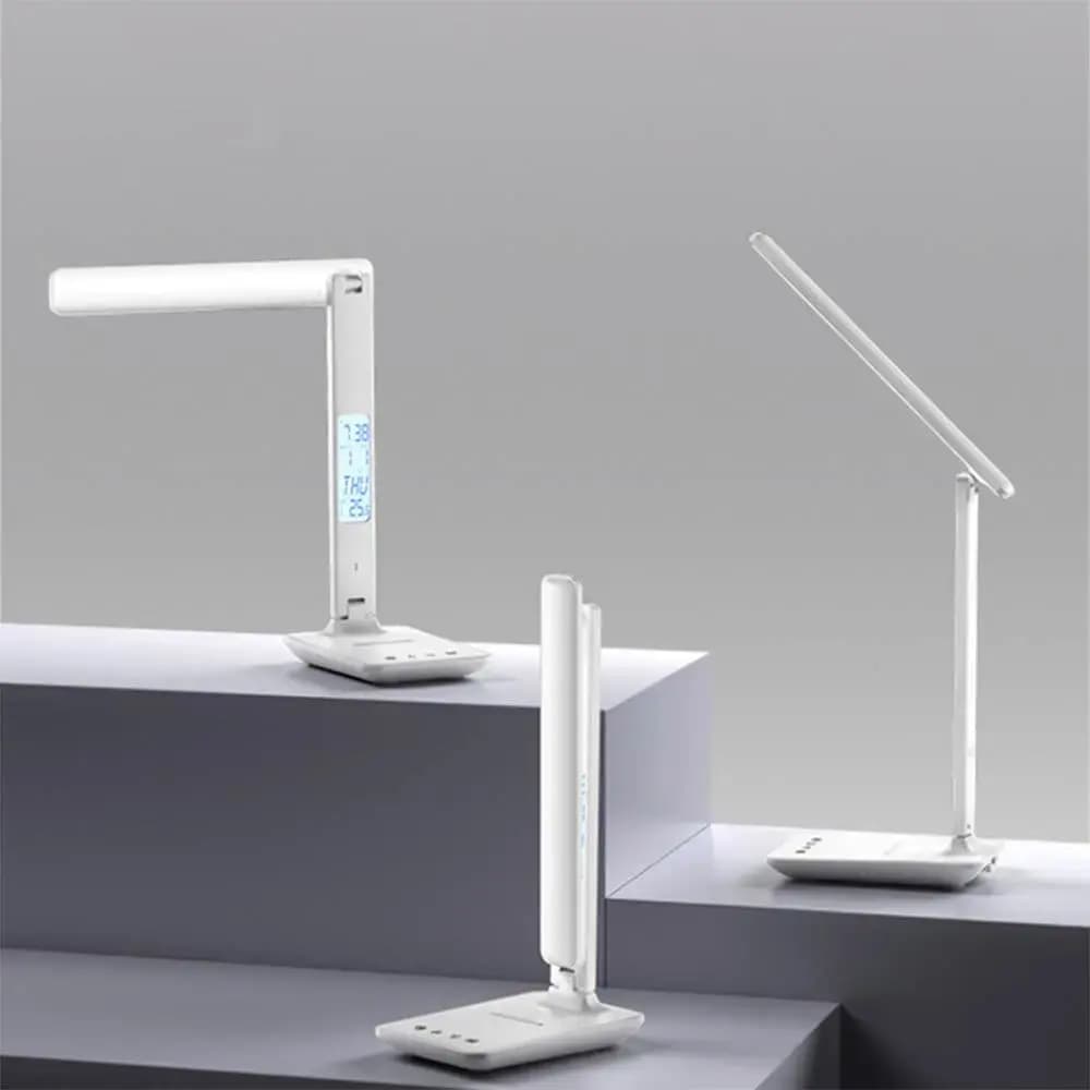 Lampe LED avec Charge Sans Fil pour Smartphone Yesido Blanc - Vue 4
