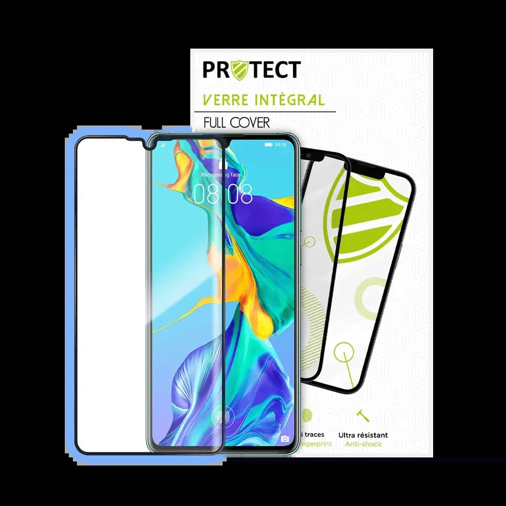 Verre trempé intégral Huawei P30 protection écran 9H - PROTECT Noir
