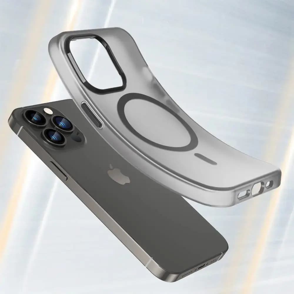 Coque MagSafe bi-matière iPhone 13 Pro Max - PROTECT MF-006 Noir