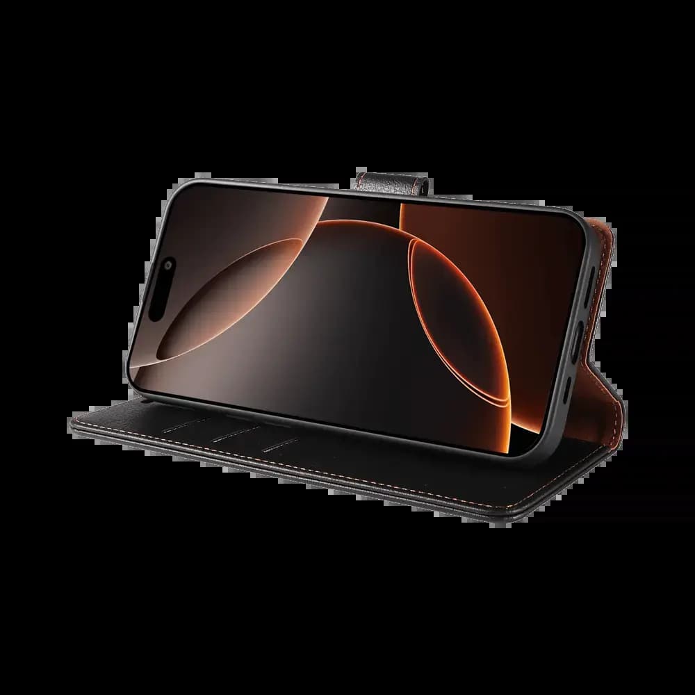 Housse folio anti-RFID iPhone 16 Pro Max – PROTECT IP011 Noir - Vue 5