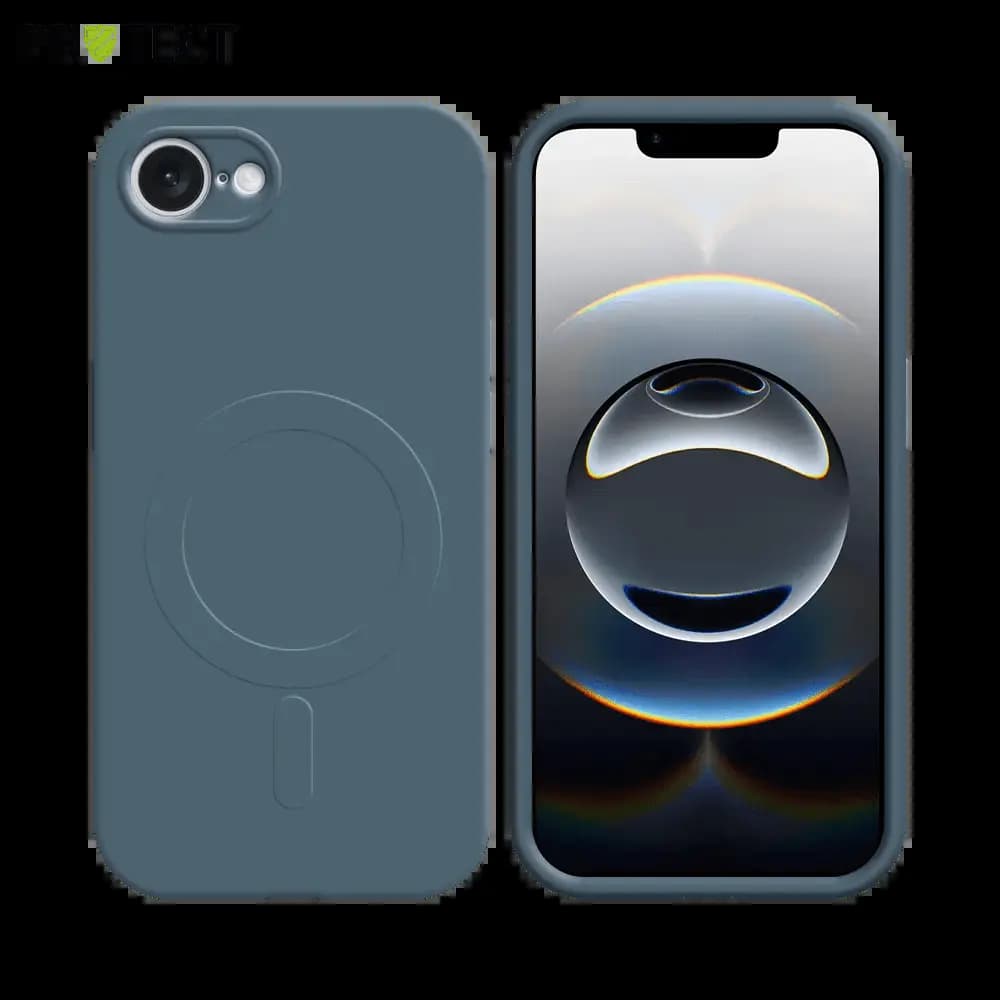 Coque MagSafe iPhone 16e / iPhone 17e antichoc et intérieur flanelle - PROTECT IZ001 Bleu
