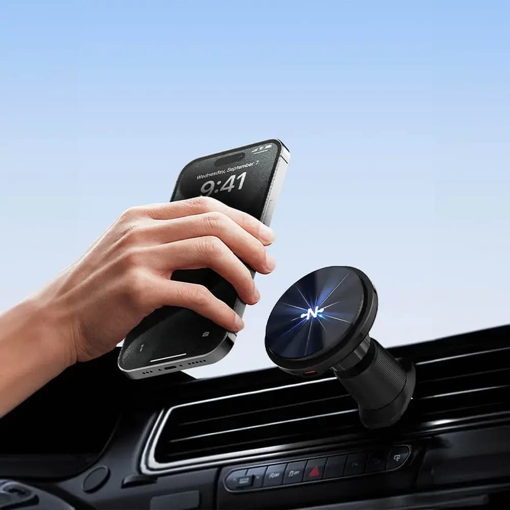Support Smartphone Chargeur à Induction pour Voiture CONNECT 15W Noir - Vue 3