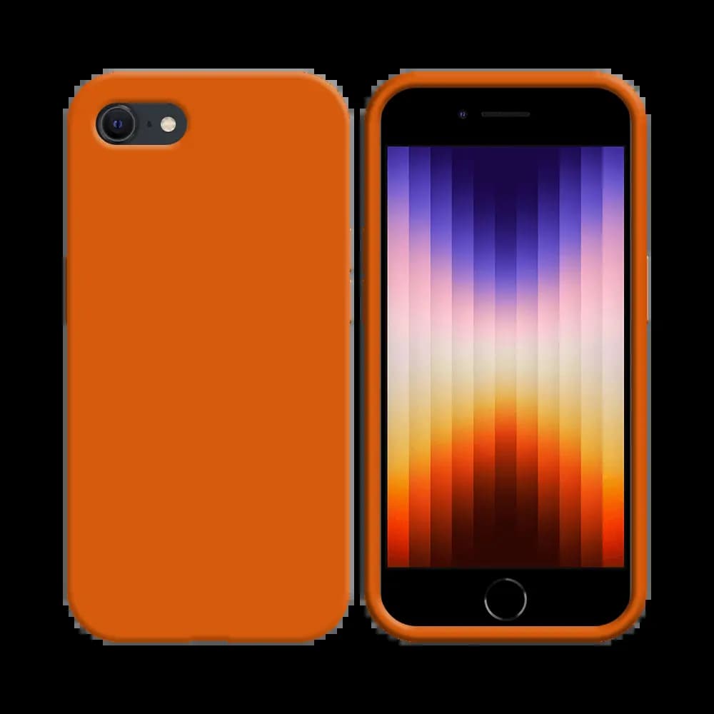 Coque silicone iPhone 7 / 8 / SE - Orange 