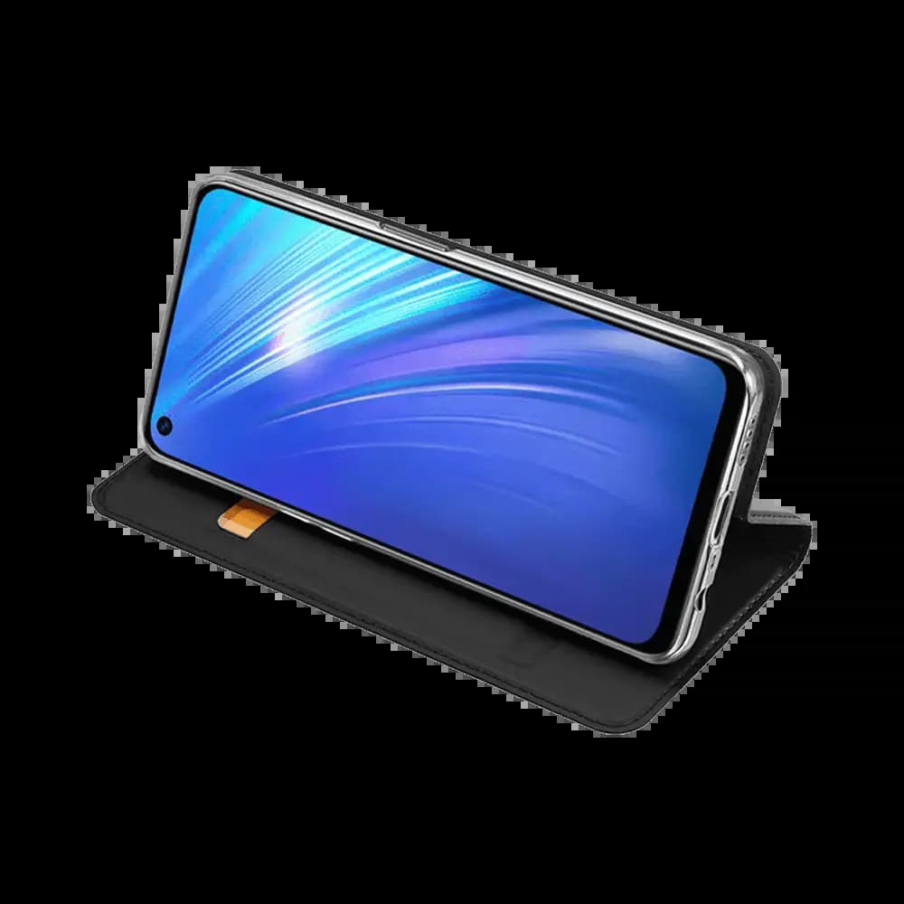 Housse folio Realme 6 porte-carte - Dux Ducis Skin Pro Noir