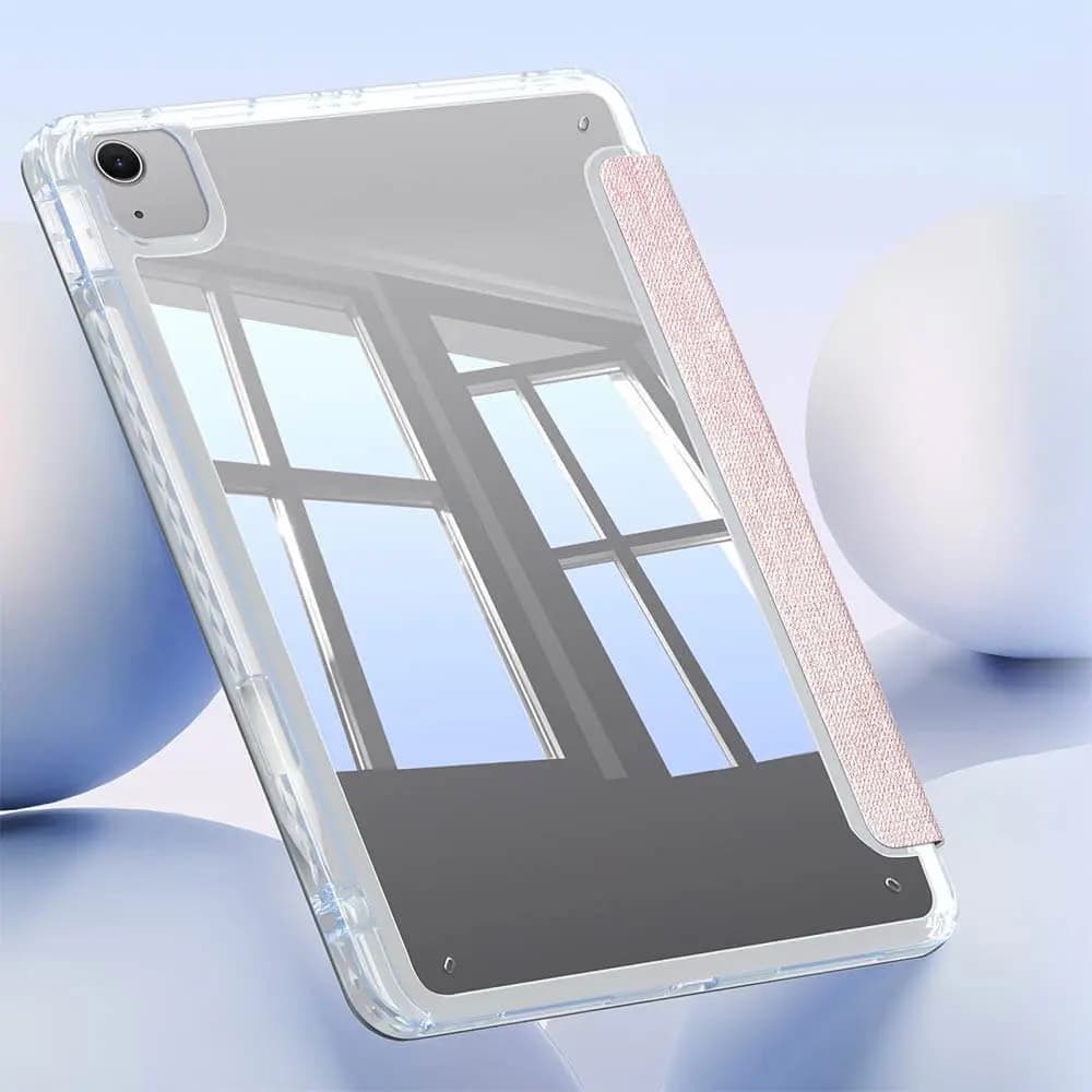 Housse de Protection Unid Dux Ducis pour Apple iPad Pro 11" (2e, 3e & 4e génération), iPad Air 4, iPad Air 5 &  iPad Air 11 M2 Rose - Vue 2