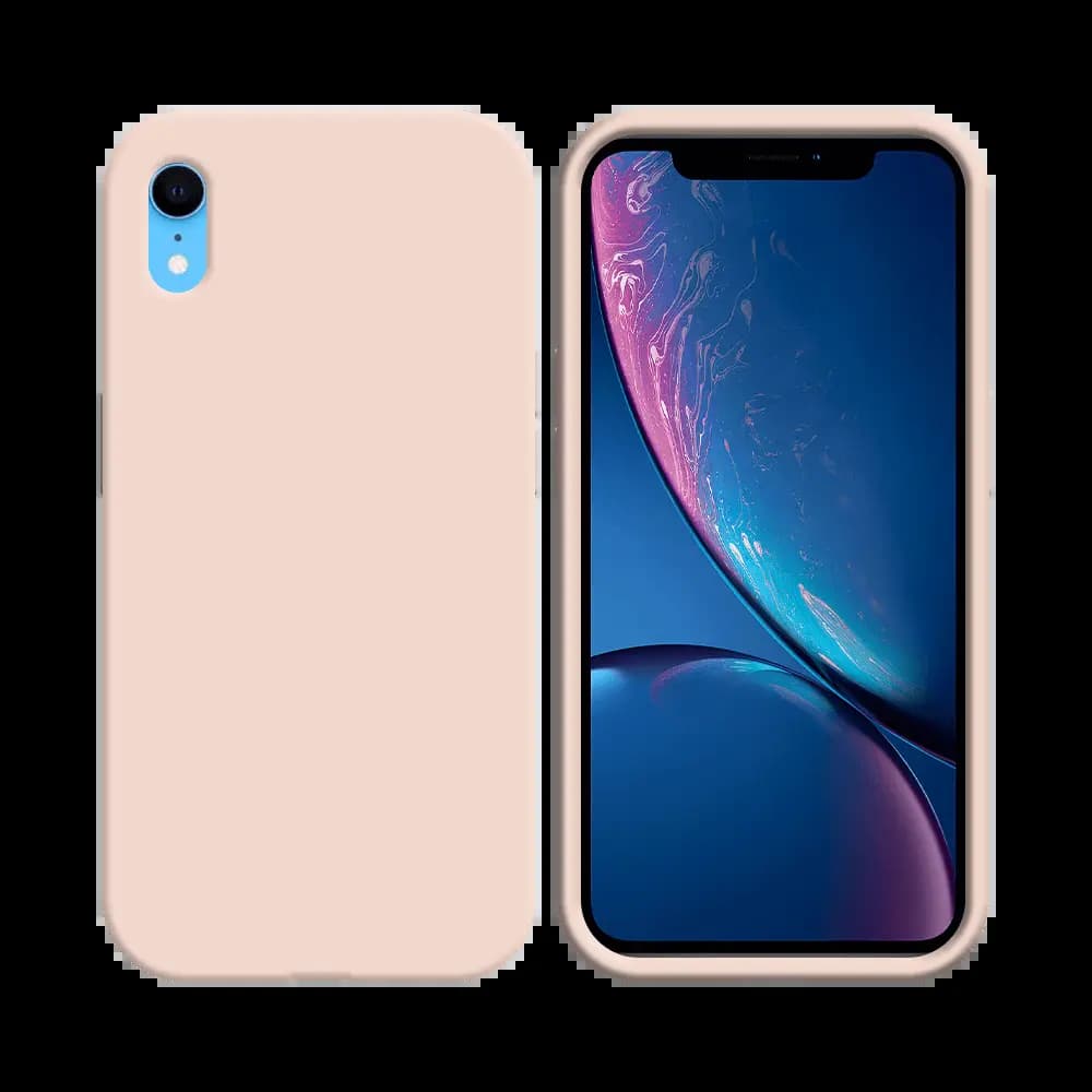 Coque silicone iPhone XR - Rose Gold