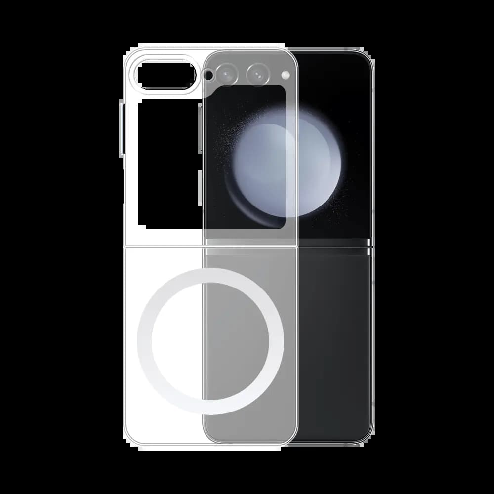 Coque MagSafe silicone transparente Samsung Galaxy Z Flip 5 5G
