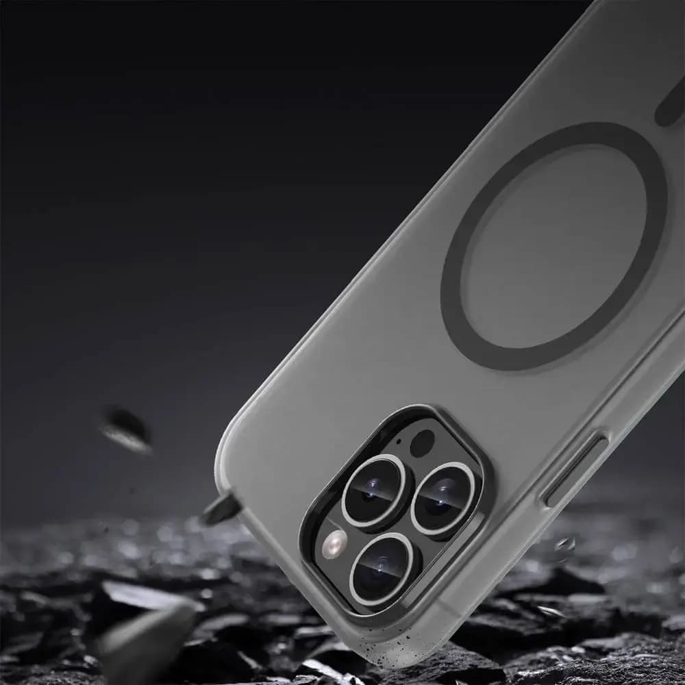Coque MagSafe bi-matière iPhone 13 Pro Max - PROTECT MF-006 Noir