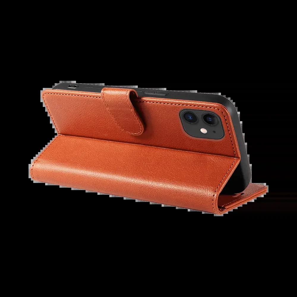 Housse folio anti-RFID iPhone 11 – PROTECT IP011 Marron  - Vue 2