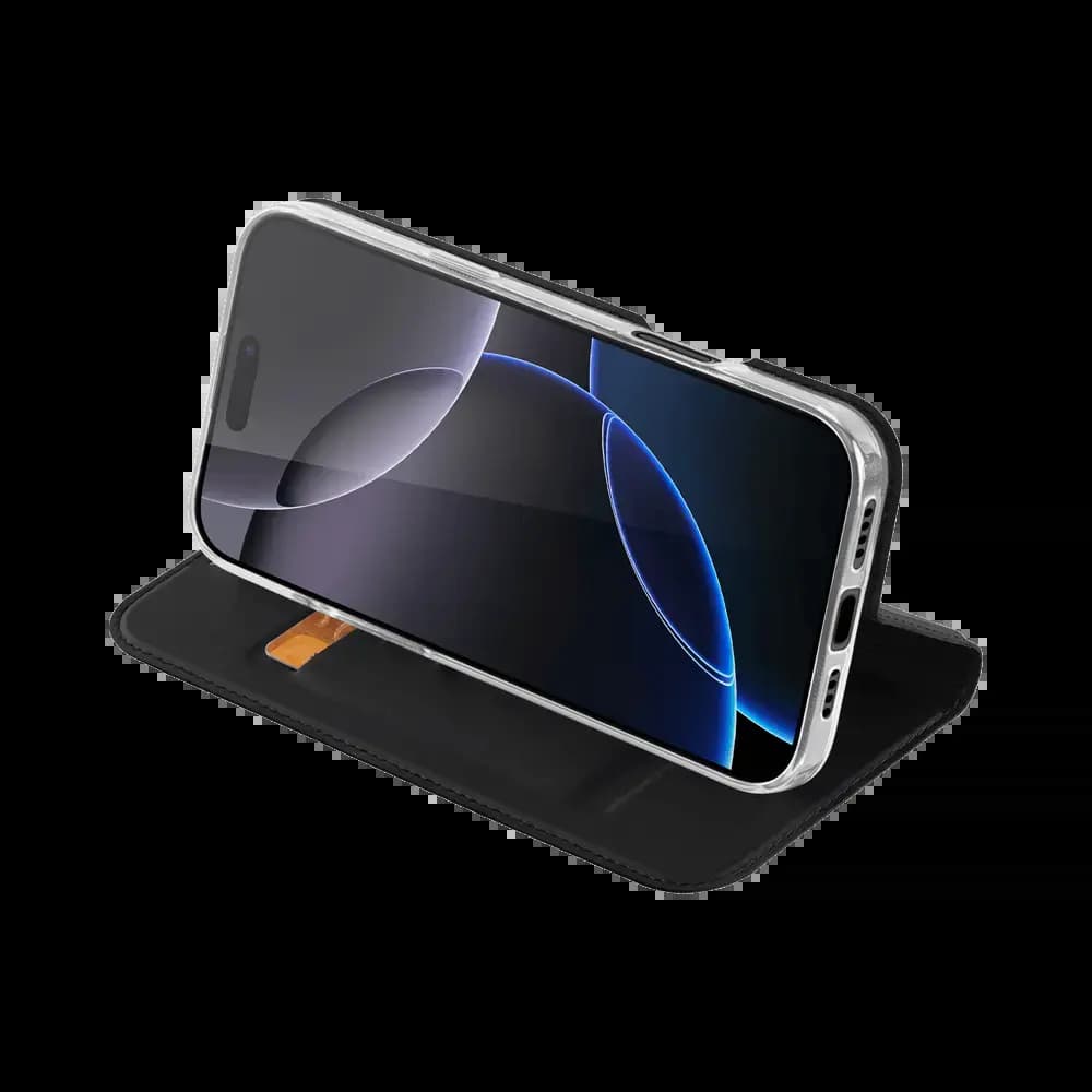 Housse folio MagSafe iPhone 16 Pro - Dux Ducis Skin X Pro Rose - Vue 4
